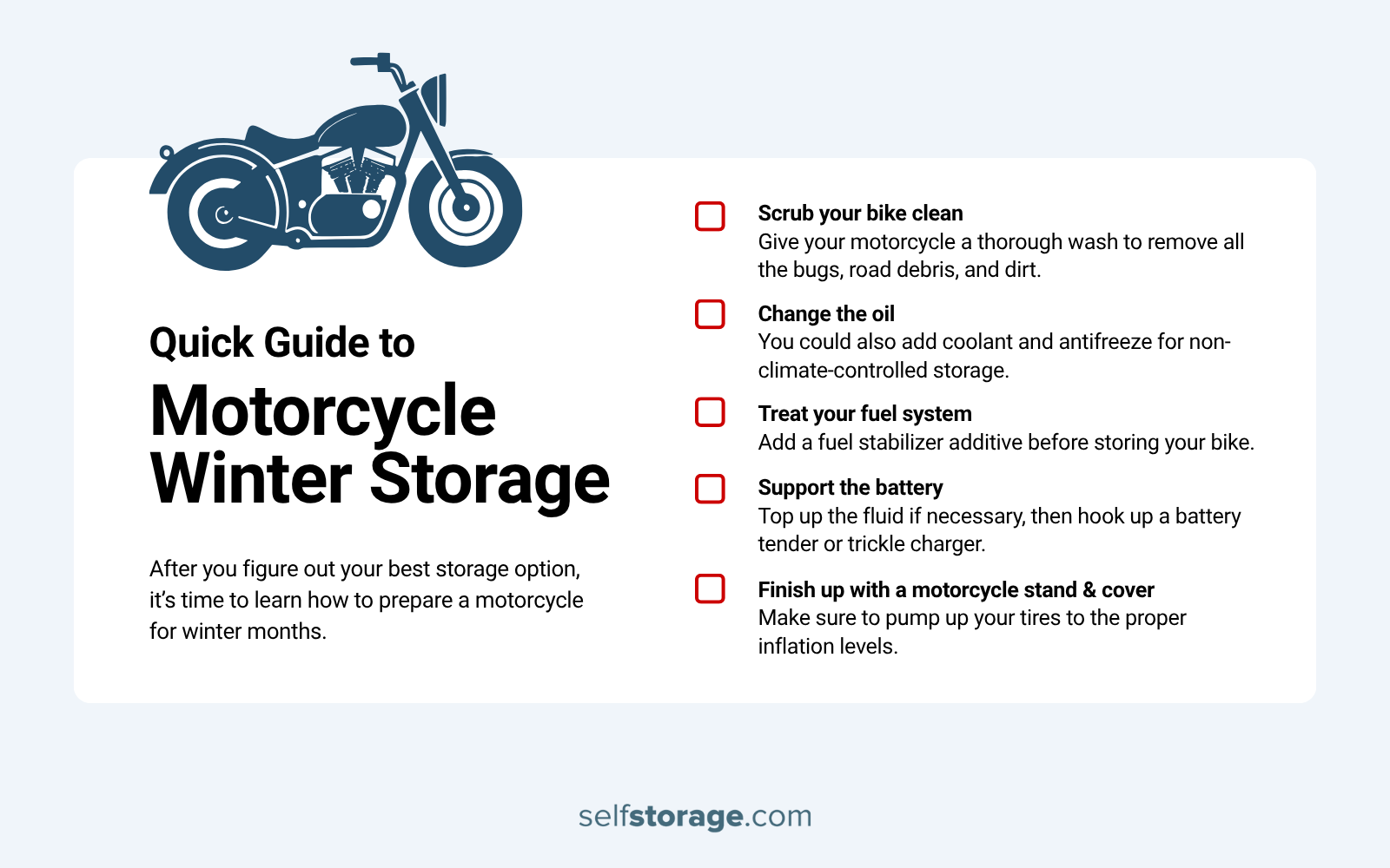 Winterizing Your Motorcycle: The Complete Guide